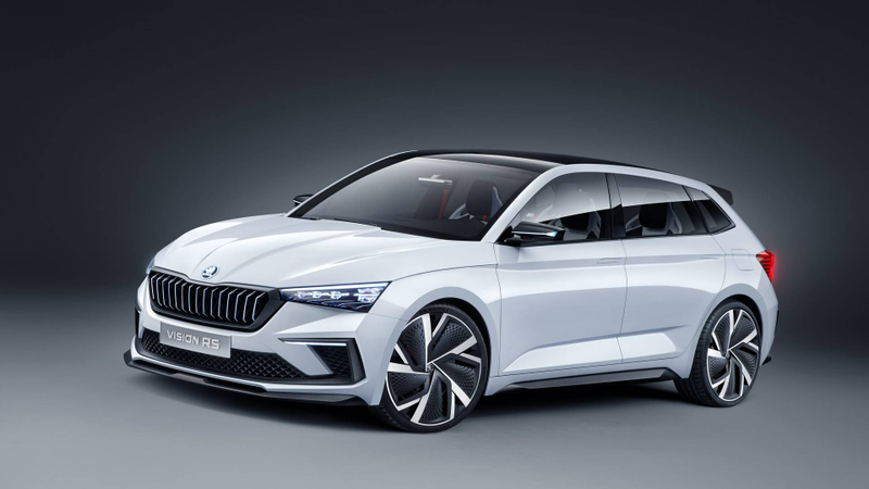Illustration for article titled The Skoda Vision RS Concept Brings Hybrid Power to the Hot Hatch World